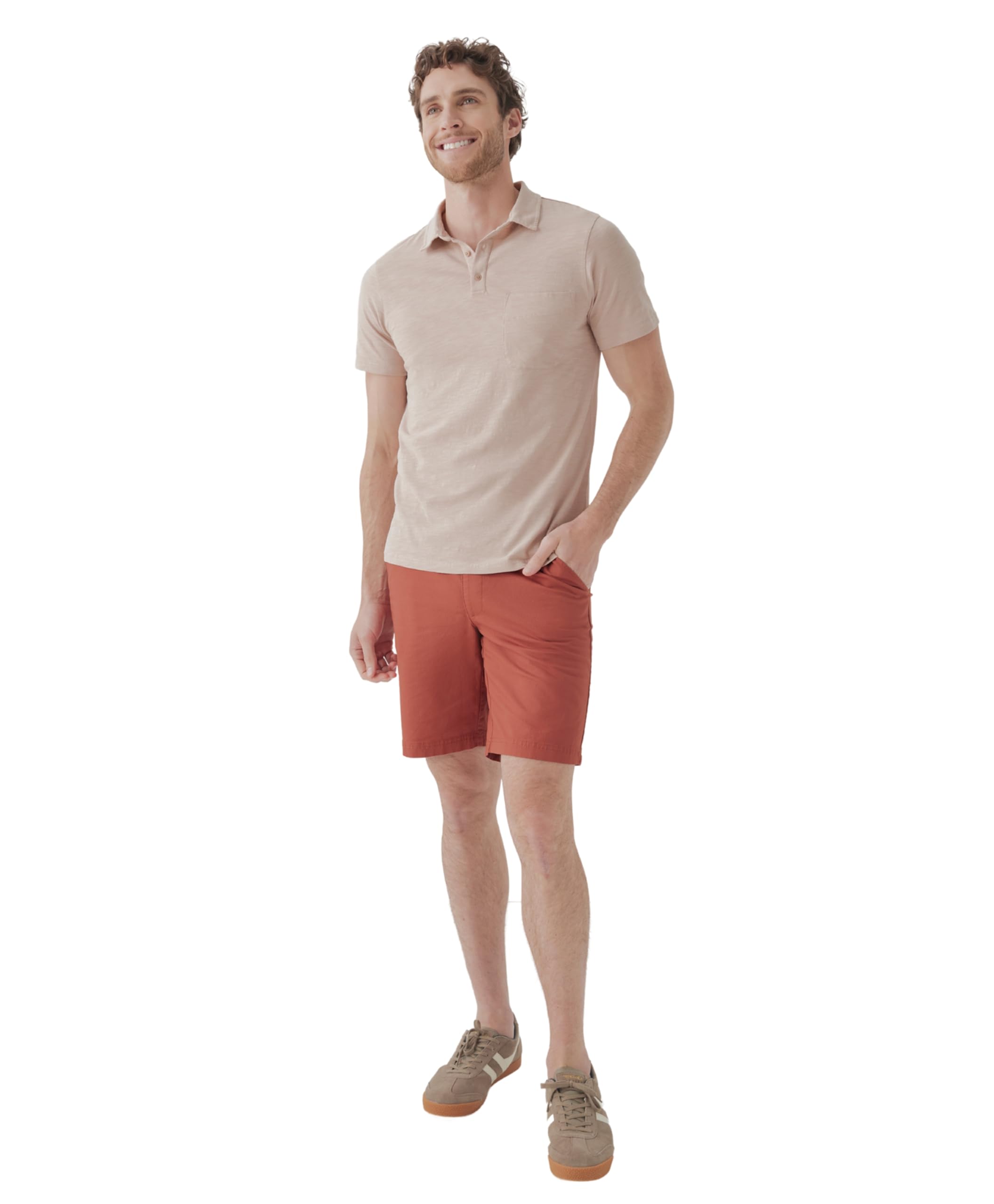 Pact Organic Cotton Men's Canvas Shorts -9" Inseam