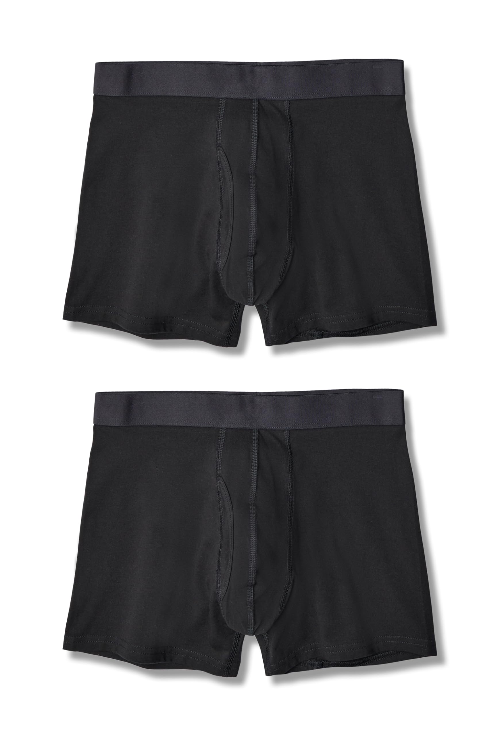 Pact Men's Organic Cotton Underwear Boxer Briefs, Breathable Underpants with Vertical Fly, 2 Pack