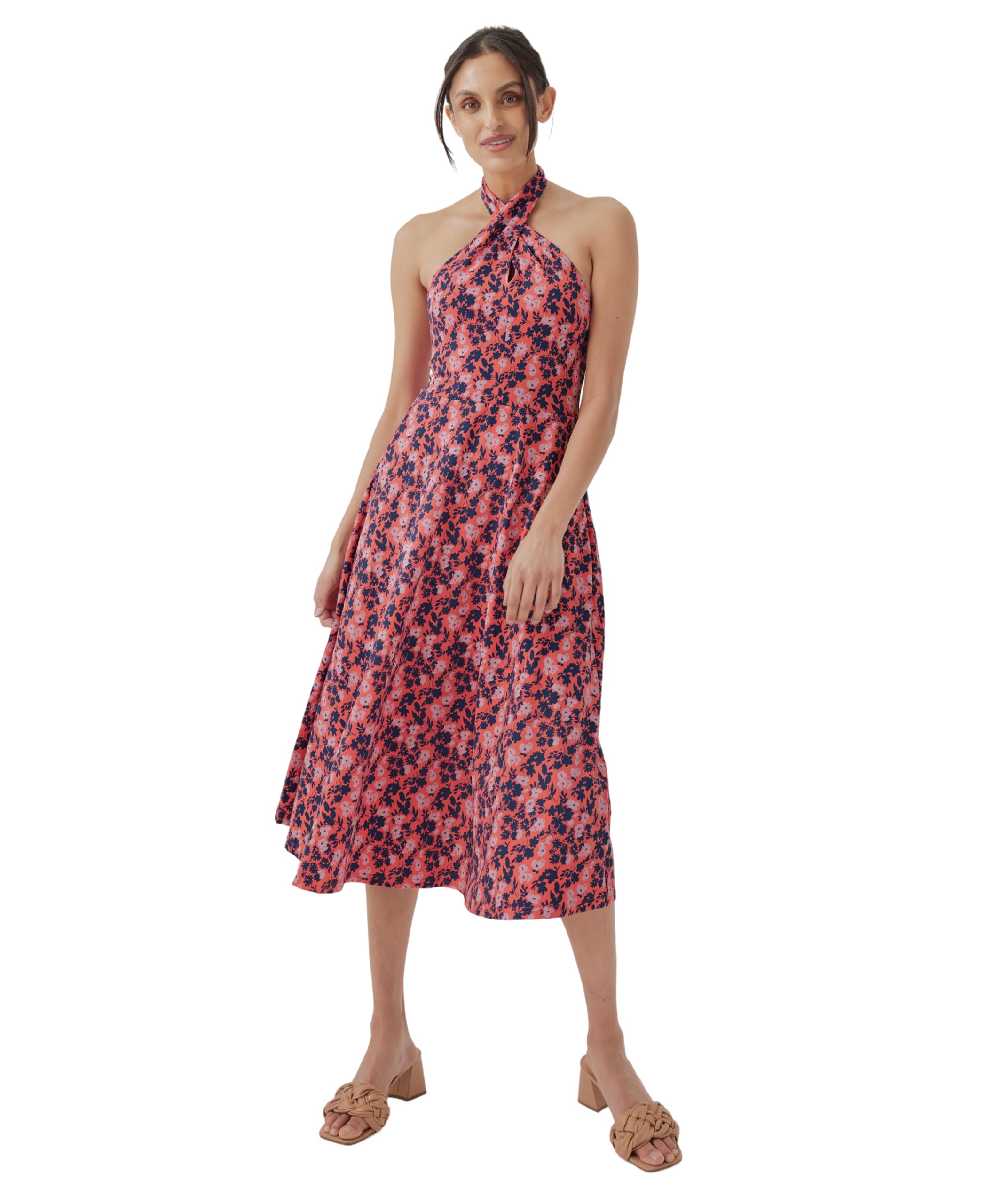 Pact Organic Cotton Women's Fit & Flare Halter Dress