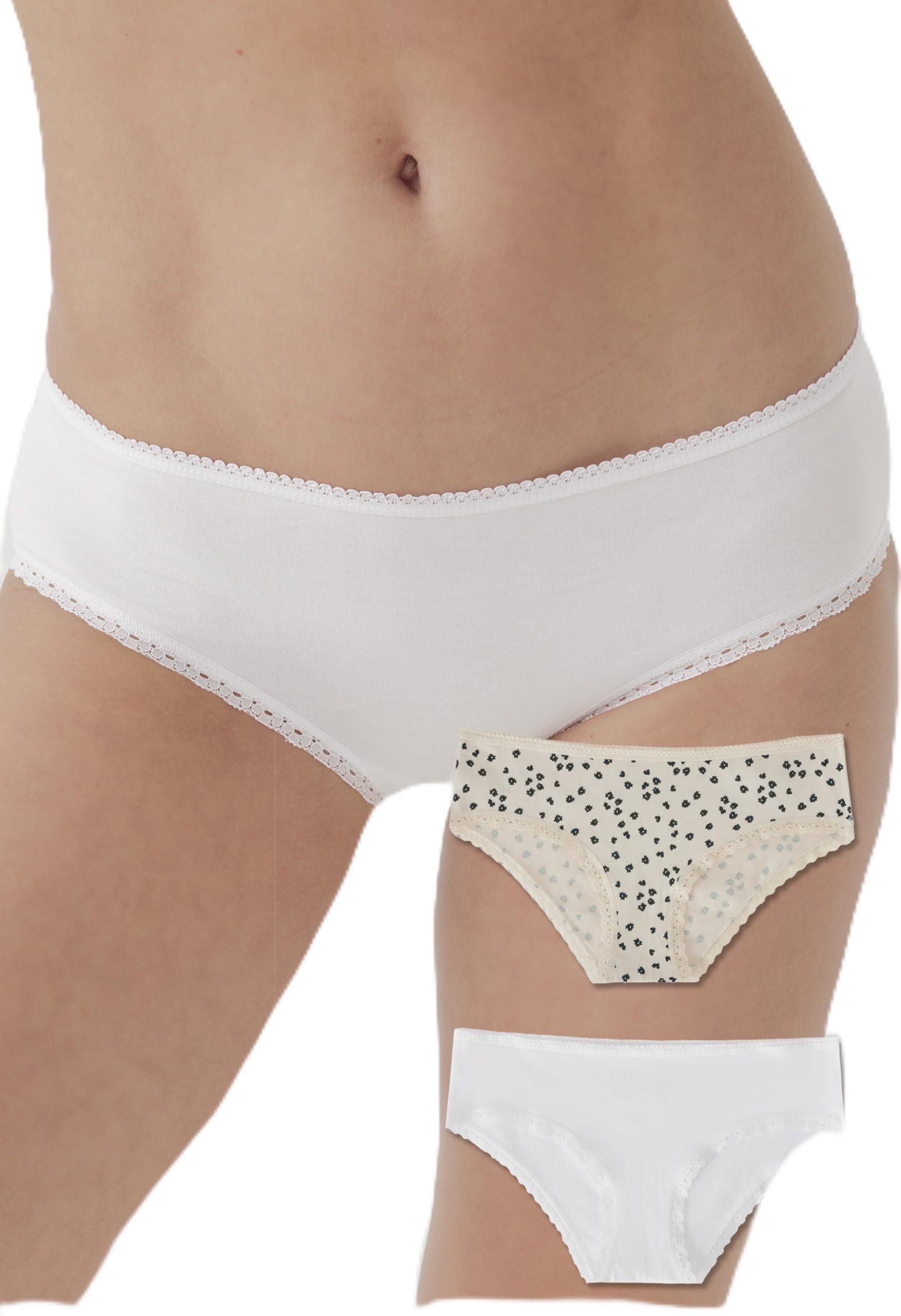 Pact Women's Organic Cotton Soft Hipster Panties, No Show Design Cheeky Bikini Underwear, 2 Pack