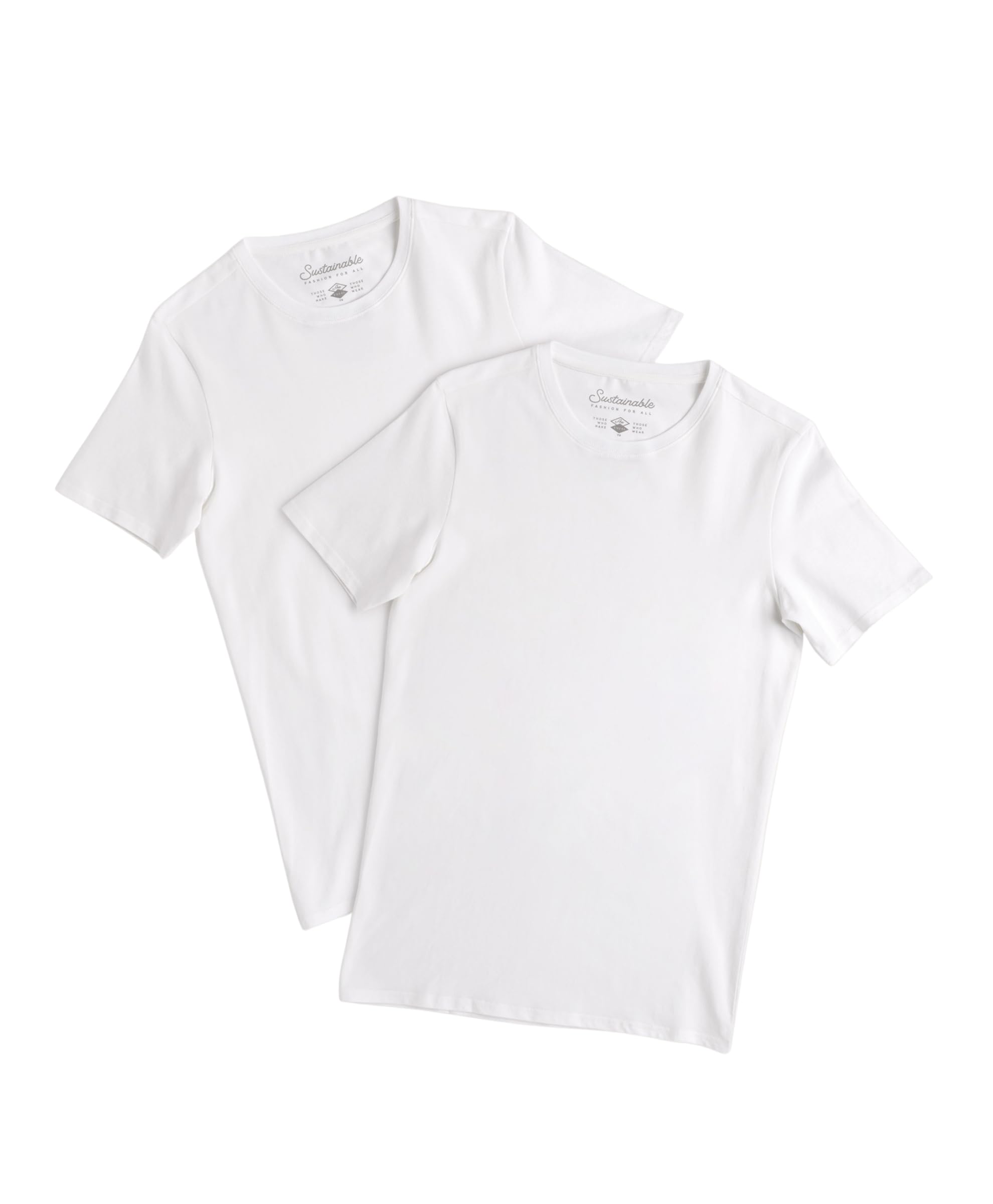 Pact Men's Organic Cotton Crew Undershirt 2-Pack