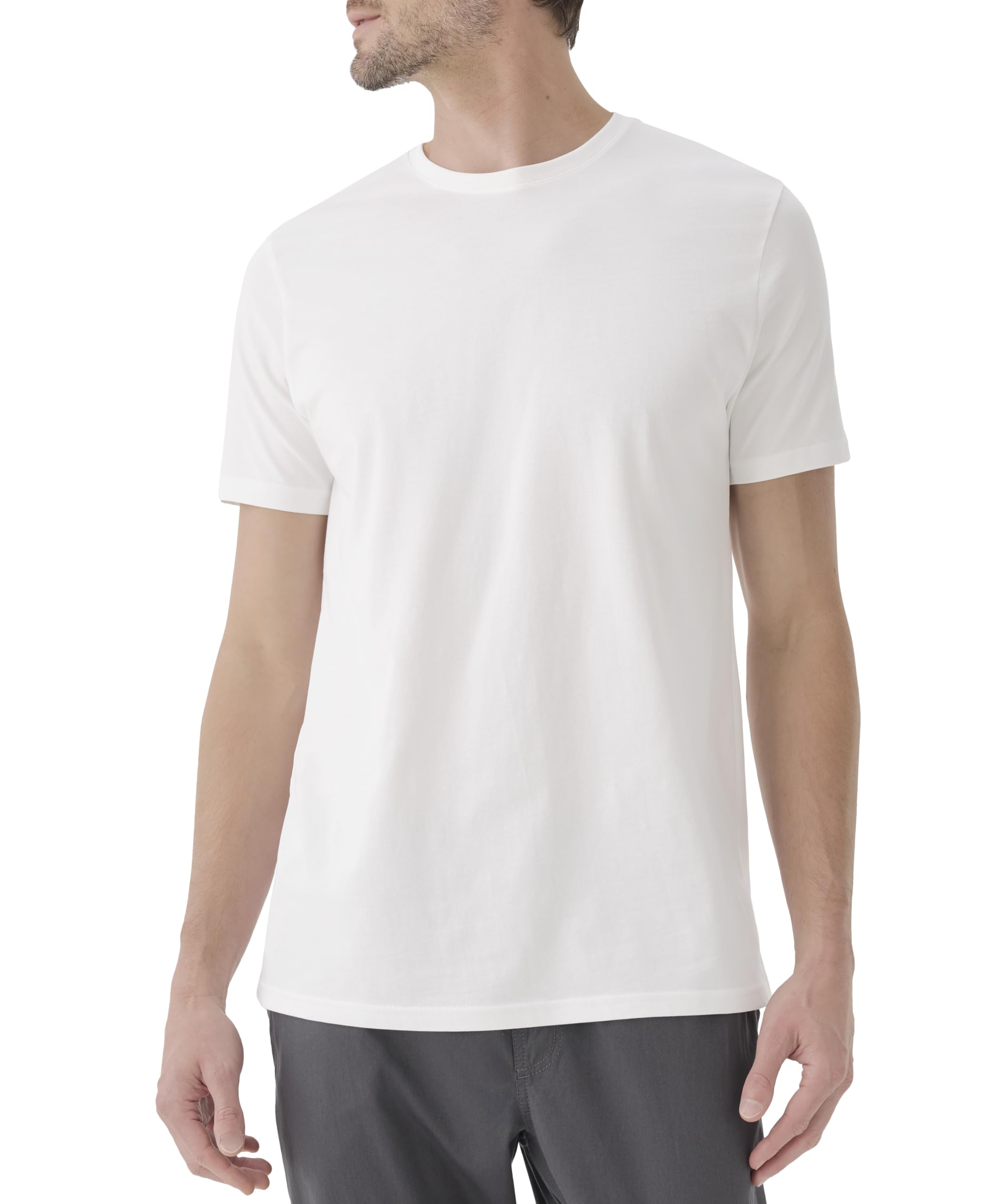 Pact Men's Organic Cotton Softspun Standard Fit Crew Neck T-Shirt, Pack of 5
